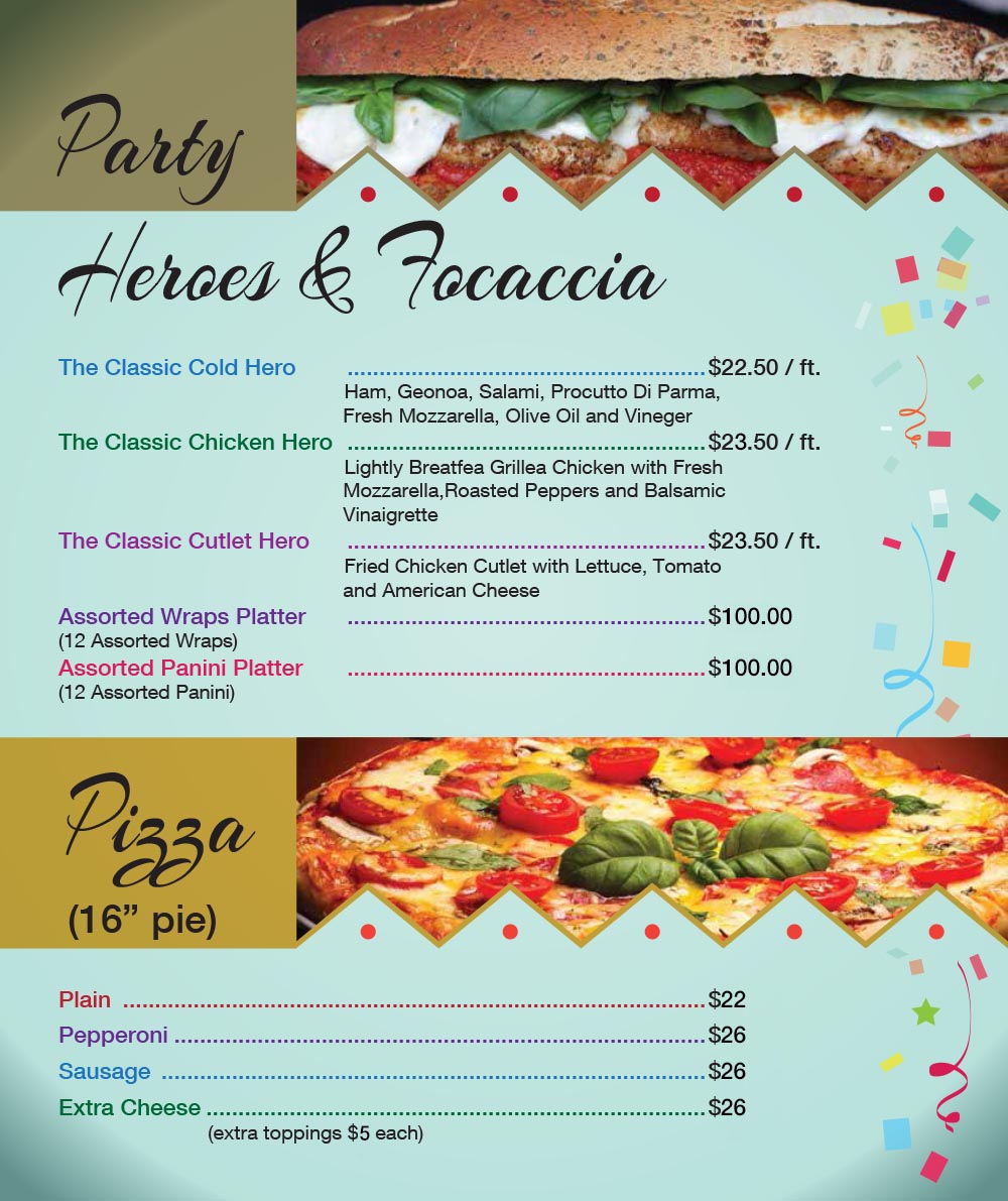 Catering Menu in Queens Page 3