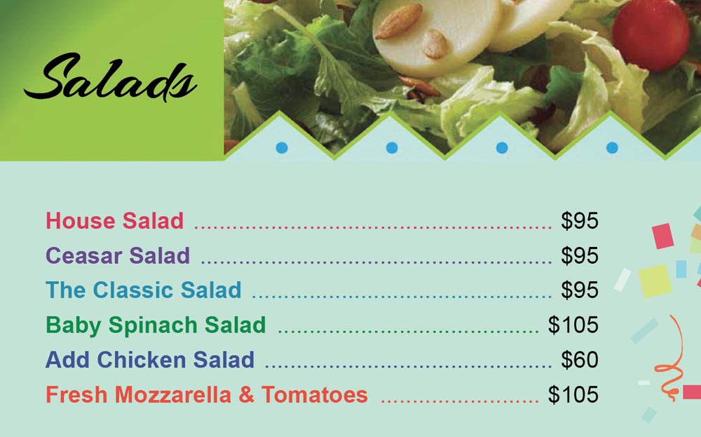 Salads Prices